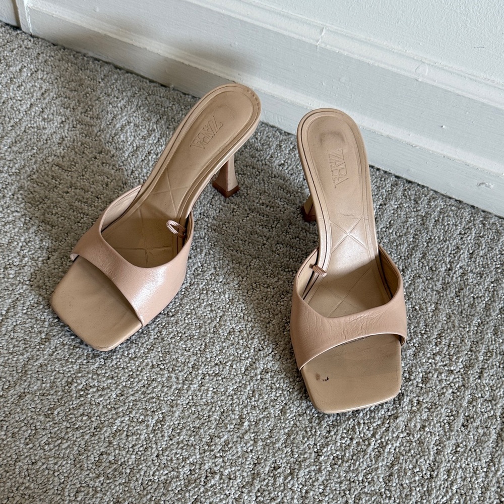 Zara nude heels